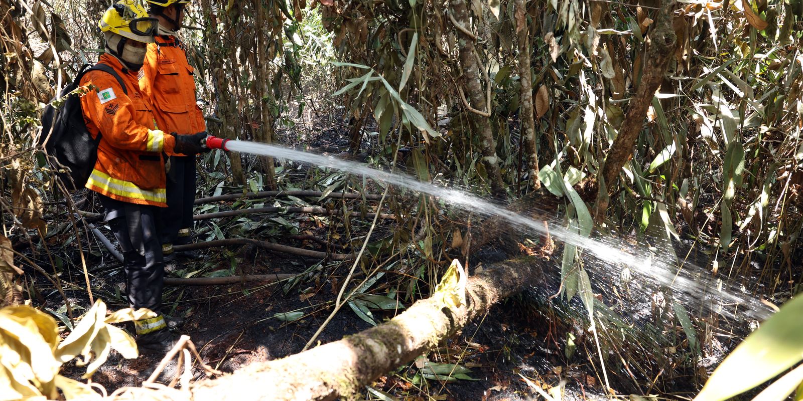 DF: após controlar incêndio, bombeiros tentam conter fogo subterrâneo